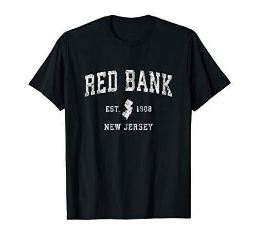 Red Bank New Jersey NJ Vintage Athletic Sports Design T-Shirt Red Bank New Jersey NJ Vintage Athletic Sports Design T-Shirt