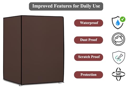 Image of The Furnishing Tree Washing Machine Cover Coffee Compatible for Bosch 6 Kg Fully-Automatic Front Loading WLJ2026SIN - D x W x H : ( 48.3x61x86.4 CM )