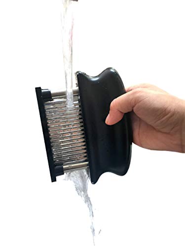 Meat Tenderizer with 48 Stainless Steel Ultra Sharp Needle Blades Heavy Duty Cooking machine for Tenderizing Beef, Turkey, Chicken, Steak, Veal, Pork, Fish etc