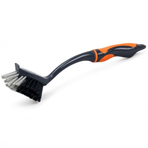Image of JIALTO Heavy-Duty Toilet Cleaning Brush, Durable Stiff Bristles, Ergonomic Non-Slip Handle, Deep Cleaning Toilet Bowl & Bathroom Scrubber for Tiles, Sinks and Corners