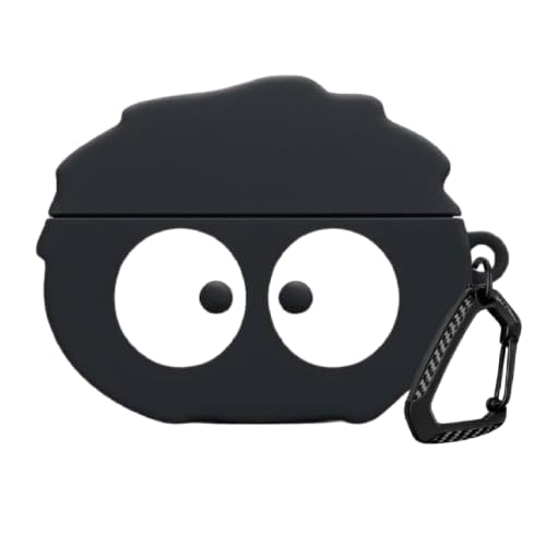Image of Anvique Silicone Case Cover for Realme Buds T500 Pro, Shockproof Protective Earbuds Cover with Keychain Hook, Anti-Scratch Soft Silicone Skin, Full Body Protection Case (Cartoon Briquette T)