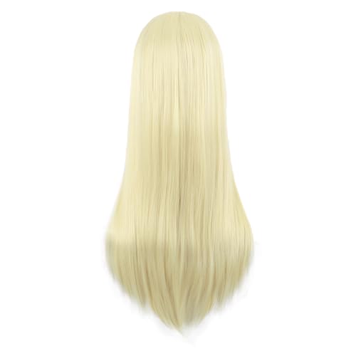Image of MapofBeauty 28 Inch Women Special Long Straight Synthetic Wig (Light Gold) | 70 cm Wig