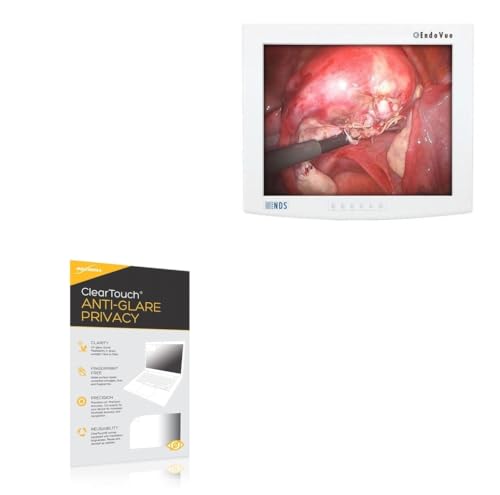 BoxWave Screen Protector Compatible with NDSsi EndoVue Plus LCD Monitor (15 in) - ClearTouch Anti-Glare Privacy (2-Pack), Privacy Screen Protector Flexible Film Anti-Glare