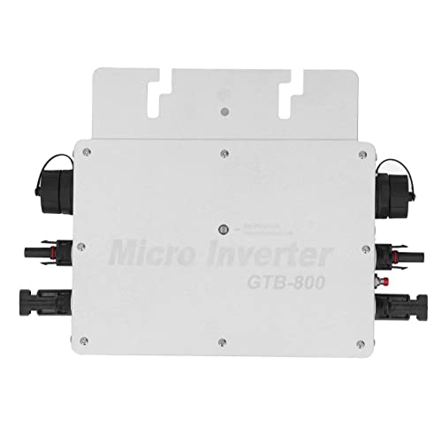 Inversor de ConexióN a Red de 800W, Microinversor de ConexióN a Red Solar MPPT, Inversor de ConexióN a Red de CC a...