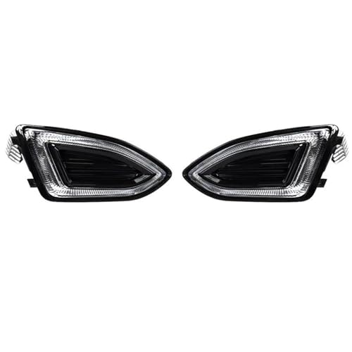 Phares antibrouillard LED pour Ford Edge 2015-2018 avec feux de circulation diurne et calandre
