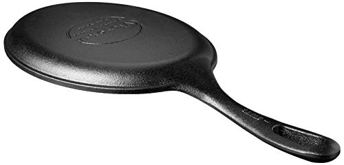 Victoria Cast Iron Fajita Skillet. Black Serving Platter. Seasoned With 100% Kosher Certified Non-Gmo Flaxseed Oil, Regular #TOP3