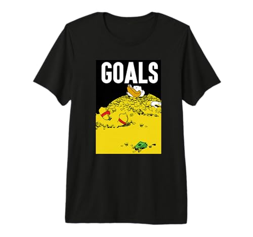 T-shirt Scrooge McDuck Goals Disney Ducktales cadeau idéal pour fan de bande dessinée