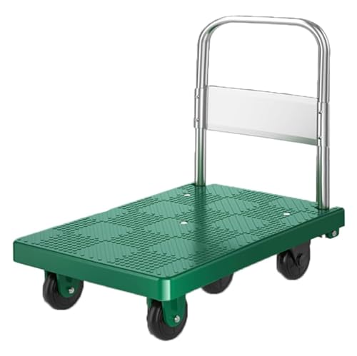 Carretilla de plataforma plegable para trasladar bultos pesados de forma cómoda y manual