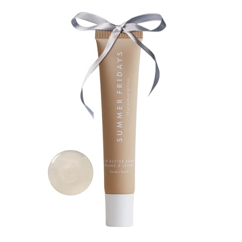 Summer Fridays Lip Butter Balm - Conditioning Lip Mask and Lip Balm for Instant Moisture, Shine and Hydration - Sheer-Tinted, Soothing Lip Care - Vanilla (.5 Oz)