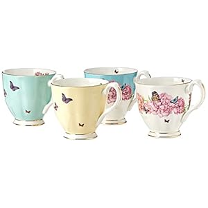 Miranda Kerr For Royal Albert Mixed Patterns Vintage Mug Set of 4
