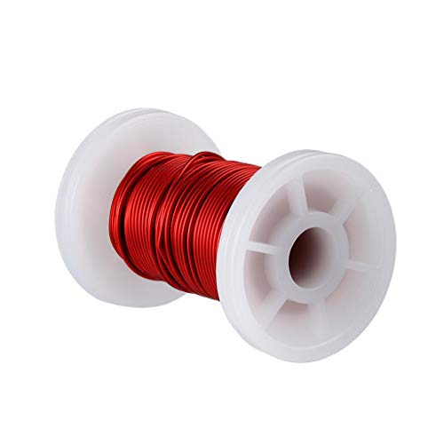 Image of BNTECHGO 20 AWG Magnet Wire 2 oz Red Enameled Copper Wire 0.0315 inch(0.80mm) | 20 Gauge Enameled Copper Coil Wire Widely Used For Transformers, Inductors, Speakers, Electromagnets, Educational Experiments