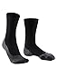 FALKE Men's TK2 Explore Cool Hiking Socks, Mid Calf, Medium Padding, Athletic, Breathable Quick Dry, Cooling, Lyocell, Black (Black-Mix 3010), 10.5-11.5, 1 Pair