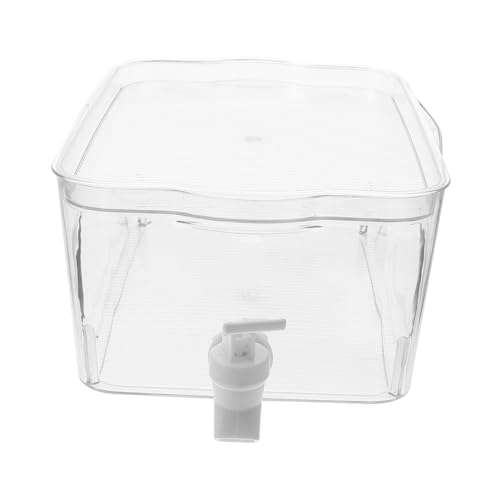 Toyvian 大容量蛇口付き冷水壺 製耐久キッチンジャグ 家用透明ウォーターピッチャー 冷蔵庫対応漏れ防止設計