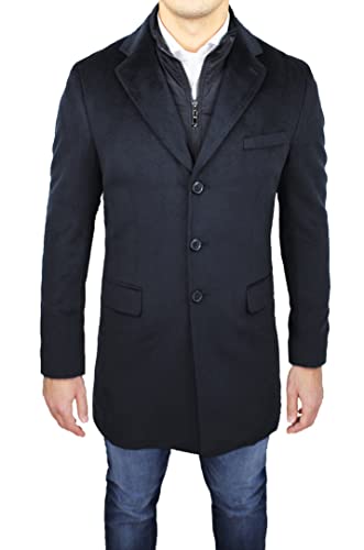 Abrigo sastre negro de hombre Evoga con chaleco casual 2
