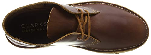 Image of CLARKS Men's Desert Boot Chukka Boot, Black Leather, 13 M US