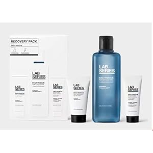 Lab Series Recovery Pack Daily Rescue Men’s Skincare Gift Set – Water Lotion, Gel Cleanser, Energizing Face Lotion.