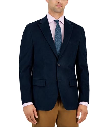 Tommy Hilfiger Mens Conrad Corduroy Modern Fit Two Button Blazer Jacket