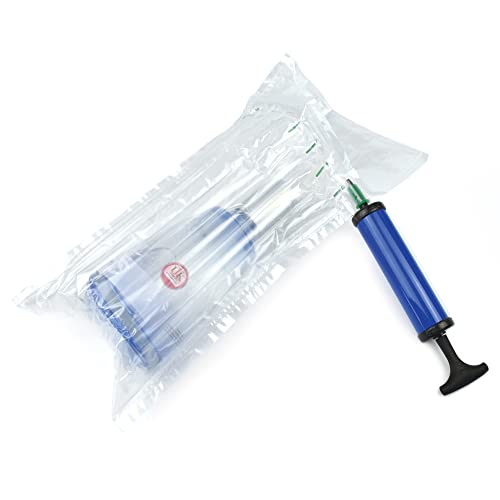 Evergreen Goods Aufblasbare Wein- und Bierflaschenschutzbeutel, einfaches Aufpumpen, Luftsäulenkissen für sichere Verpackung und sicheren Transport, stoßfest, auslaufsicher, für 75 cl/750 ml Flaschen,