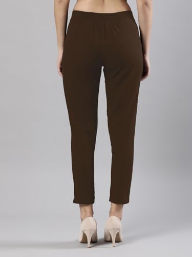 Image of Femmora Comfortable Fit Solid Straight Pant, Breathable Cotton Fabric with Side Zip Button Closure, for Women, Pack of 1