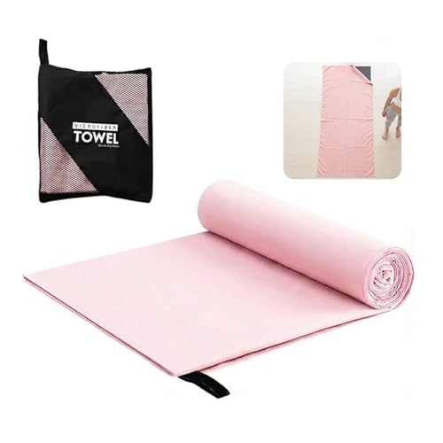 CHACONESS Hot Yoga Towel for Mat, Microfiber Yoga Mat Towel 71" x 31.5", Sweat Absorbent Quick Dry, Lightweight Gym Towel with Carry Bag for Yoga Pila