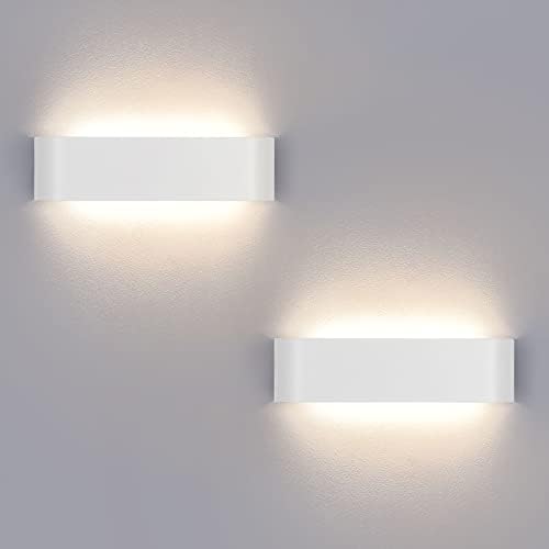 Applique Murale LED CHEVVY 12W 4000K - Design Mince, Alliage Aluminium, Lumière Blanche Chaude, Pour Salon Et Chambre