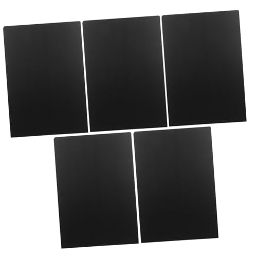 Holibanna 5Pcs Acrylic Tabletop Signs for Weddings and Events Blank Reception Table Signs Price Labels Chic Shape Design for Party Decorations