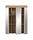 xonox.home Badezimmer Scout Spiegelschrank Badspiegelschrank Spiegel Medizinschrank in Front Salbei grün Nb. Korpus Artisan Eiche Nb. ca. 60x79x18 cm