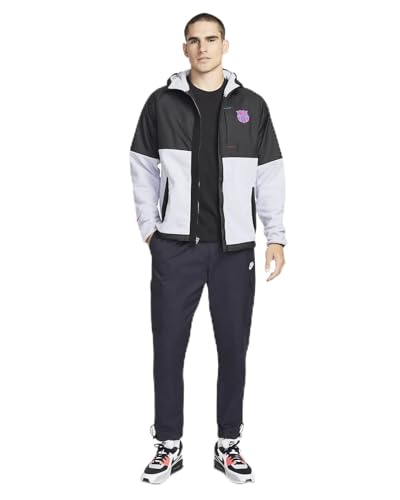 Futbol Club Barcelona Herren FCB M Nk Winterized Awf JKT Cl FC Barcelona T-Shirt, Schwarz/Sky Grey/University Red, M