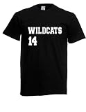 Camiseta - HSM 1.2.3. Wildcats 14 Negro L