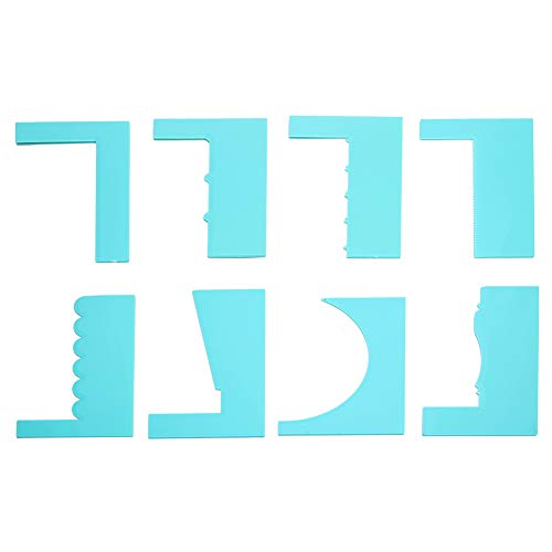 Glomora Raschietto per Torte Lisciatore per Torte, Raschietto per Torte, Spatola, Pettine per Crema per Torte Fai da Te Strumento per Levigare Cottura Pasticceria Forniture da