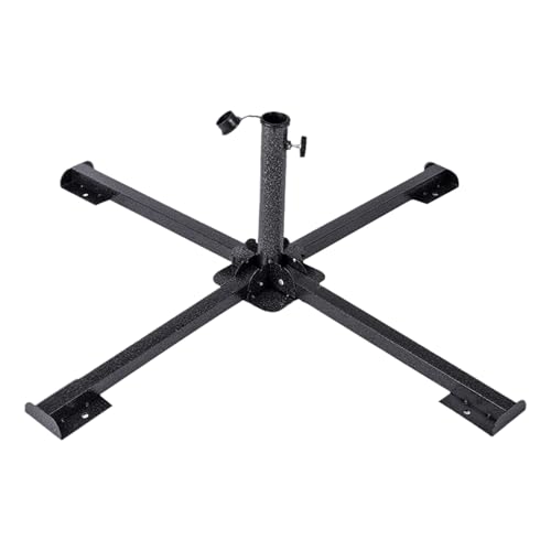 Base de paraguas, soporte de metal para sombrilla, soporte de toldo resistente, peso de sombrilla para jardín, poste, terraza, cafetería, césped, patio, luz de hadas, sombra, 33.07 x 13.78 x 1.26