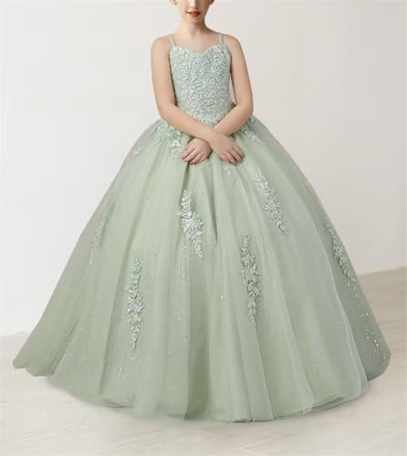 Flower Girl Dress Lace First Communion Pageant Dresses for Wedding Bridesmaid Princess Party Formal Dance Ball Gown2