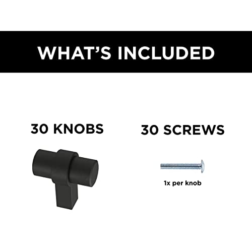 Franklin Brass P46648K-Fb-B2 Simple Wrapped Bar 1-1/4 In. (32 Mm) Matte Black Cabinet Knob (30-Pack) #TOP5