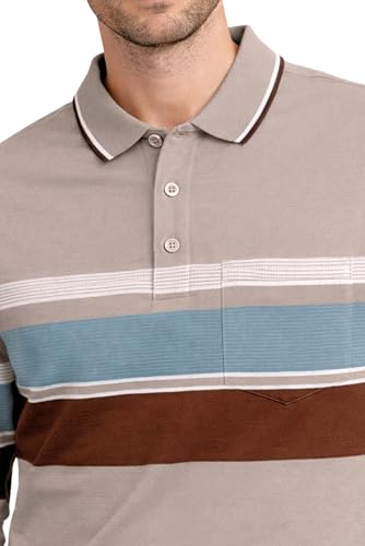 Image of SANE ORIGINALS Full Sleeves Textured Polo Tshirt for Men with Pocket || Long Sleeves Collar and Pocket T-Shirt for Men