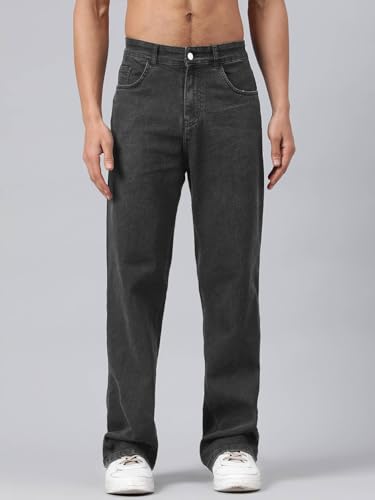 Image of KOTTY Men's Straight Fit Jeans with Classic 5-Pocket Design