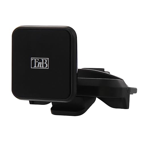 T’NB Support De Téléphone Magnétique pour Lecteur CD, Ultra Compact, Support Universel, Discret, pour Tous Les Téléphones, Qualité Optimale, Compact,...