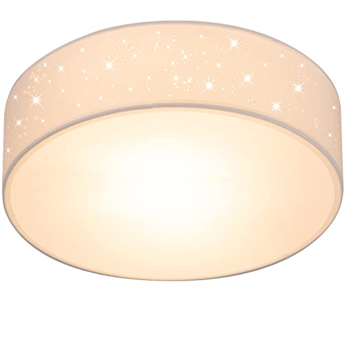 MONZANA® Deckenlampe Sternenhimmel Wohnzimmer Schlafzimmer E27 Weiß Rund...