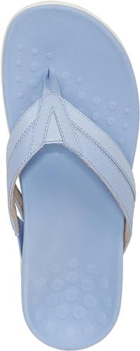 Vionic Women's Rest Yoko Comfortable Toe-Post Sandal- Flip flops That Includes a Built-in Arch Support Orthotic Footbed Powdr Blue 8 Medium | Image 2