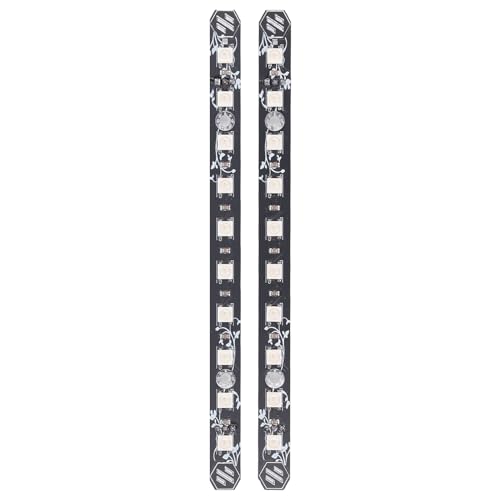 Acogedor 3D �v�����^ LED ���C�g�o�[�A2 �� 158mm RGB ���C�g�X�g���b�v�AWS2812B LED ����� XH2.54 3P �R�l�N�^�t���A 0.1 0.2 3D �v�����^����� DIY �v���W�F�N�g�p
