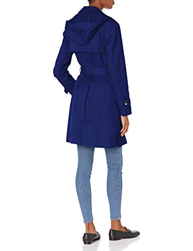 Cole Haan Women's Classic Belted Trench Coat, Cobalt, X-Small #TOP1