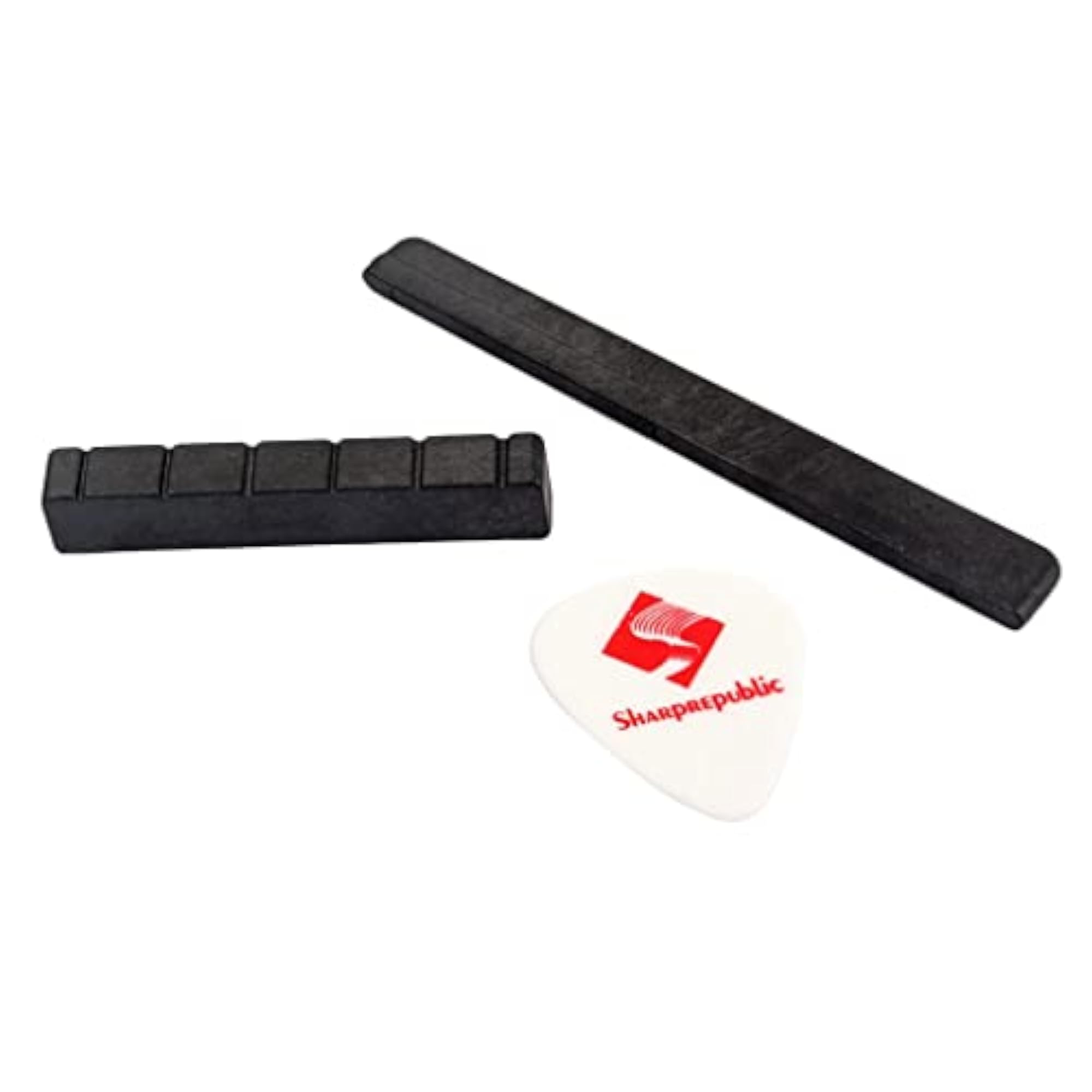 PVC Nut Slotted & Bridge Saddle for Classical Guitar