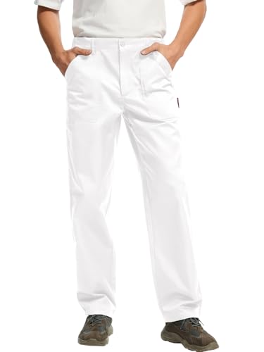 WORK IDEA Men's Relaxed Fit Work Pants Lightweight for Painter, Decoration