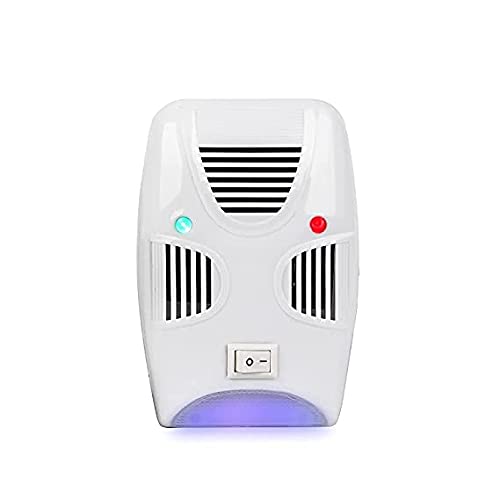 2020 Ultrasonic Repeller Repellent, Home Pest Control Device for Bed Bugs, Rats, Roaches, Rodent, Mouse, Human, Pet Safe (White,1 Pcs)