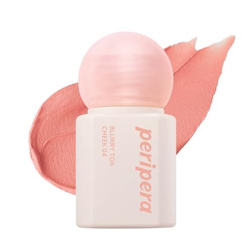 Image of PERIPERA Blurry Tok Cheek Liquid Blush | Matte Blurring Finish, Lightweight & Buildable Texture, Long-Lasting Korean Blush for Cheeks, Safe for Sensitive Skin (04 GUAVA BLENDED)