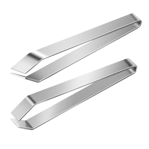 Artibetter 2pezzi Pinzette per Cucina in Acciaio Inossidabile Pinze per Lische di Pesce e Rimozione dei Peli Strumento da Cucina Design Ergonomico Adatto Pesce e Carne