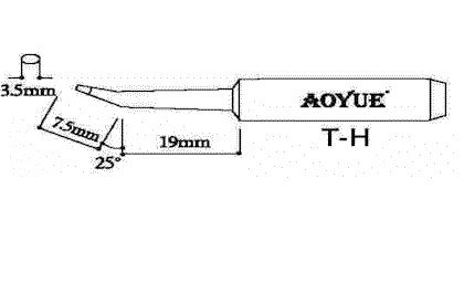 Aoyue Bent Type Soldering Tip T-H #TOP1