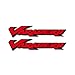 Motorrad Tank Pads Motorradfahrrad Modernes Auto Reflektierende wasserdichte Aufkleber-Tank Gepäckhelm Logo Moto. Aufkleber für Honda. Varadero 125 1000. (Color : Reflective red)