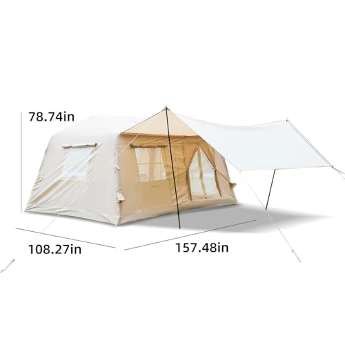 Carpa inflable para camping 8-10 personas con bomba miniatura 5