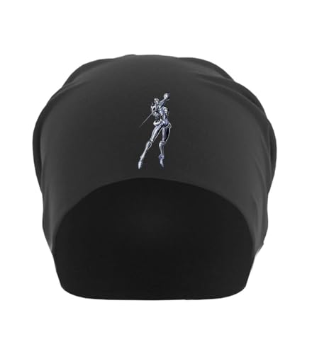 Bonnet en coton fin noir pour les sorties urbaines et soirées anime