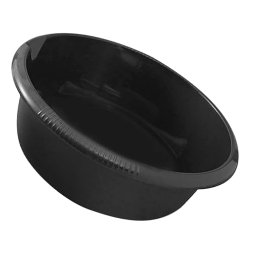 CHICAMPERA 加厚プラスチック洗面器 耐久性 キッチン 浴室用多機能洗面ボウル 足湯や洗濯物置きに 家用黒色洗顔 洗浄用盆